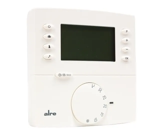 strawa Funk-Uhrenthermostat AP Heizen / Kühlen-Digital Aufputz