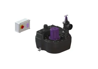 KESSEL-Hebeanlage Aqualift F Mono, Comfort, SPF 1500-S3, Schieber