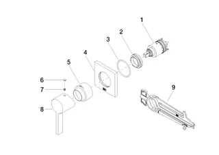 Dornbracht UP-Einhandbatterie mit Abdeckplatte SERIENSPEZIFISCH 36060670 Chrom – Bild 4
