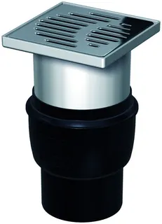 ACO Easy-Flow Bodenablauf DN100 150x150/90 Grad/1,6l/s/Kst/ K3/WS50