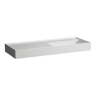 Waschtisch K-LAUFEN 460x1200x150 o. Hlo. Ül versteckter Abl. . Ablg. links we