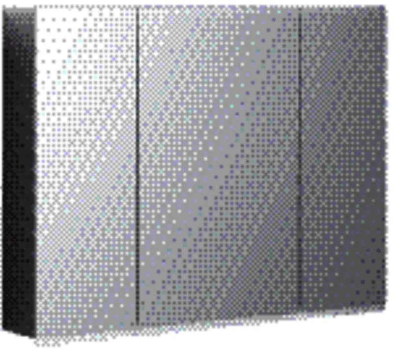 Geberit Option Plus Spiegelschrank m. Beleuchtung, drei Türen, 90x70x17,2cm