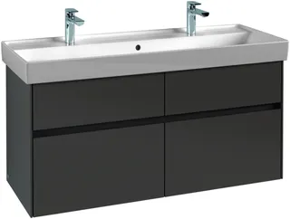 VB WaschbeckenUS Collaro 1154x546x444mm 4 Ausz. Waschbecken m.tig Glossy White