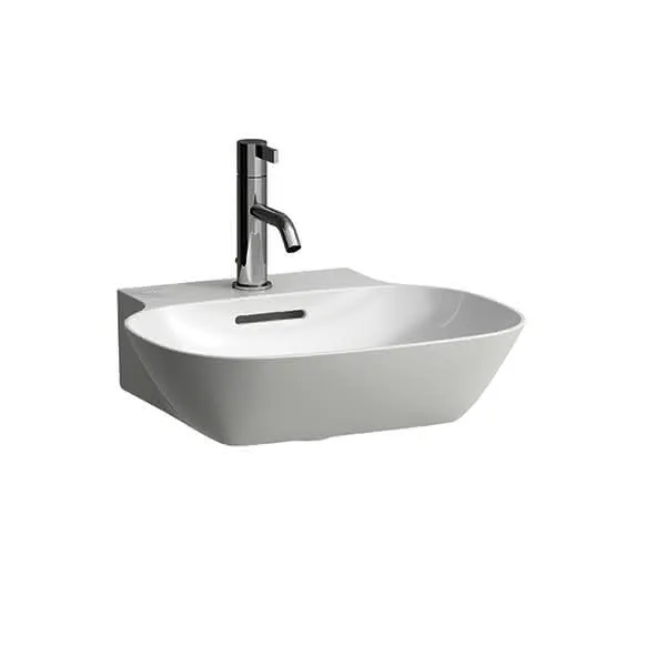 Laufen HWB INO 450x410x145 1 Hahnloch mit Überlauf weiß