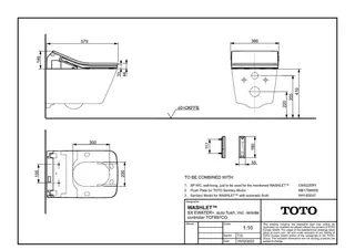 TOTO WASHLET SX EWATER+ auto flush Dusch-WC FB Entkalkungsfunktion EWATER+ – Bild 2