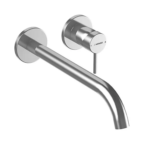 Hansa Public Waschtisch Wandarmatur Fertigset, Ausl. 300 mm (chrom)
