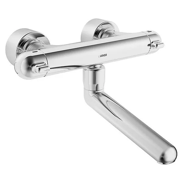 Hansa Hansacare Wasch-/Spültisch Wand-Thermostat 0830 Ausladung 250 mm (chrom)