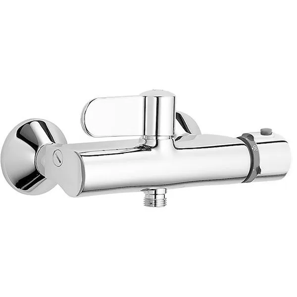 Hansa Hansatempra Brause-Thermostat-Batterie für Wandaufbau 0824 (chrom)