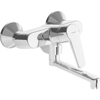 Hansa Polo Spültisch Küchen Wandarmatur (chrom), Ausl. 234 mm