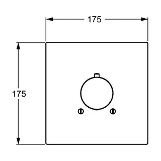 Hansa Hansaliving Fertigset für Thermostat o. Absperrung 5112 (chrom) – Bild 2