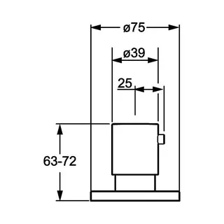 Hansa Fertigmontageset Unterputzventil Hansa 0628 verchromt – Bild 2