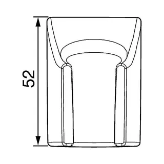 Hansa Wandbrausehalter 4445 (chrom) – Bild 2