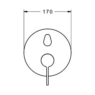 Hansa Hansaloft Fertigset Wannenmischer 8772 (chrom) – Bild 2