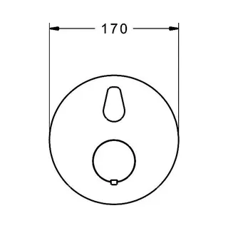 Hansa Hansaliving Wannenthermostat-Fertigset 8114 (chrom) – Bild 2