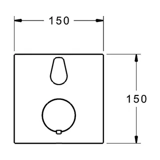 Hansa Hansaliving Brausethermostat-Fertigset 8113 (chrom) – Bild 2