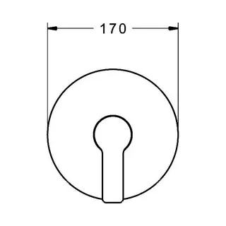 Hansa Ligna Fertigset Unterputz Brausearmatur (chrom), runde Rosette – Bild 2