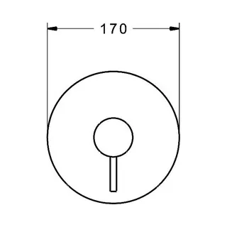Hansa Stela Brause Unterputz Fertigset (chrom), Rosette rund – Bild 2