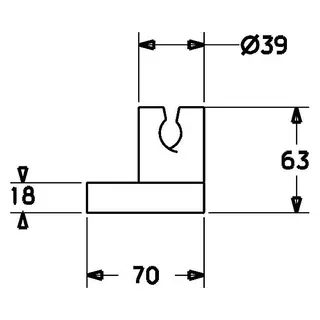 Hansa Wandhalter Hansaviva 4424 verchromt – Bild 2