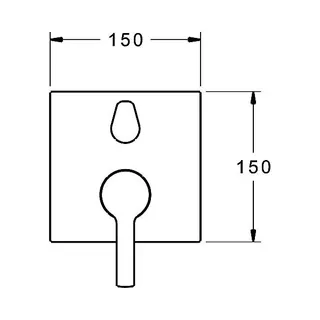Hansa Hansaronda Fertigset Wannenmischer 8384 (chrom) – Bild 2