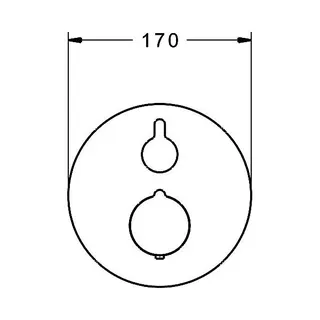 Hansa Hansahome Brausethermostat-Fertigset 8861 (chrom) – Bild 2