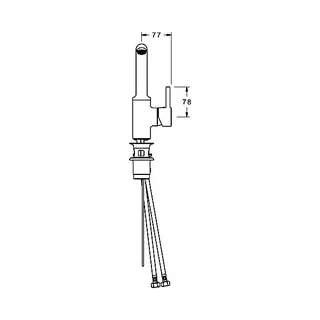 Hansa Vantis Style Waschtisch Armatur (chrom) mit Ablaufgarnitur – Bild 2