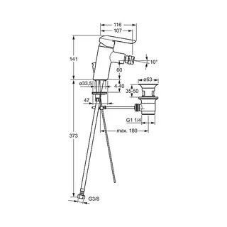 Hansa Hansavantis Einhandmischer für Sitzwaschbecken neu 5243 (chrom) – Bild 2