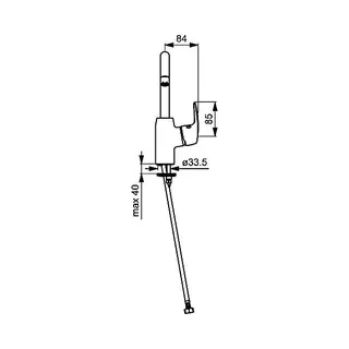 Hansa Hansapinto Waschtischmischer 4509 (chrom) – Bild 2