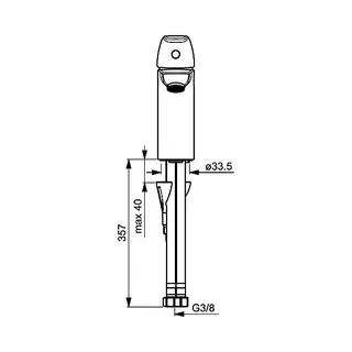 Hansa Hansapinto Einhand Einlochbatterie für XL 4502 (chrom) – Bild 2