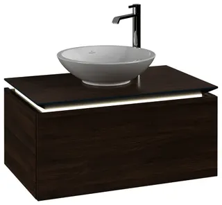 Villeroy & Boch WTUS Legato B601 800x380x500mm m. Bel. 1 Ausz. Waschtisch m.tig Arizona Oak – Bild 2