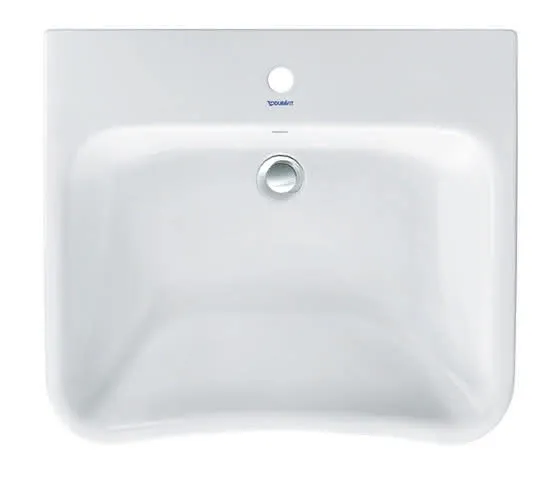 Duravit Waschtisch DuraStyle Vital 650 mm mit ÜL, mit HLB, 1 HL, weiß