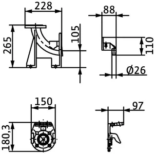 Wilo Mechanisches Zubehör Einhängevorrichtung DN 40/50 – Bild 2