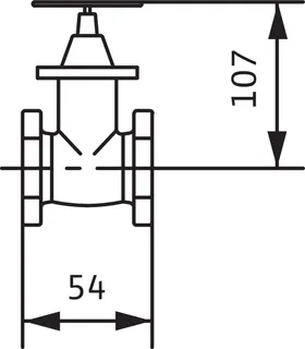 Wilo Mechanisches Zubehör Absperrschieber Rp 11/2, G-CuSn10 – Bild 2