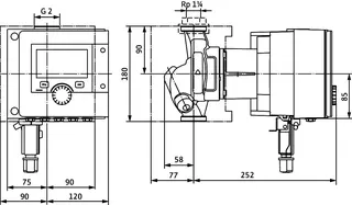 Wilo Smart-Nassläufer-Umwälzpumpe Stratos MAXO-Z 30/0,5-8 PN16,G2,133W – Bild 3