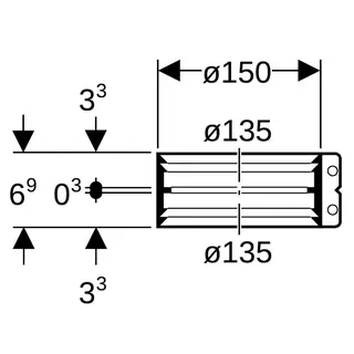 Geberit Übergangsspannverbinder Edelstahl d135mm d1=135mm – Bild 4