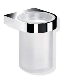 HEWI Becher Gl. m. Halter Sys 800, Halter chrom – Bild 2