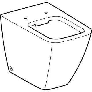 Geberit iCon Square Stand-WC Tiefspüler wandbündig, geschl. Form, Rimfree, weiß – Bild 3