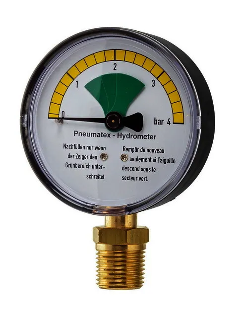 PNEUMATEX Hydrometer H 4 Anzeigebereich 0-4 bar