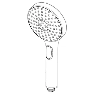 Handbrause HANSAACTIVEJET 8433 3-strahlig chr/Hellgrau – Bild 3