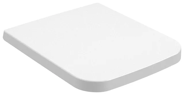 Villeroy & Boch WC-Sitz Finion 377x455x41mm Rechteck SoftClosing QuickRelease Stone White