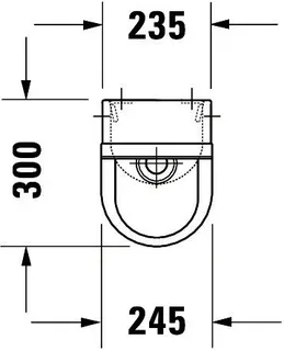 Duravit Urinal Starck 3, Zulauf von hinten rimless, ohne Fliege, weiß WG – Bild 2