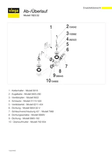 Viega Ab- und Überlaufgarnitur 7823.52 in G1 1/2 x 70mm x 100-270mm Kunststoff – Bild 4