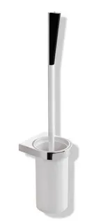 HEWI WC-Bürstengarnitur Sys 800, BfW, Halter chrom, Kst.eins. signalweiß – Bild 2