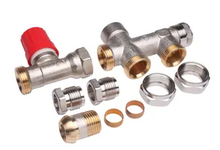 Danfoss Steigrohrventil f. 2-Rohranlagen Set RA-K, HK:R 1/2, Anl.:G 3/4 AG