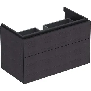 Geberit Xeno2 Unterschrank f. Waschtisch, 2 Schubl. 88x53x46,2cm, sculturagrau – Bild 2
