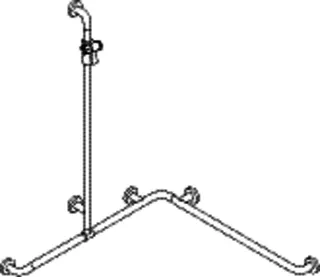 HEWI DU-Wannenhdl.m.Br.H.Stg. Ser 805 C, AM1:1250, W1:962, W2:962 anthrazitgrau – Bild 3