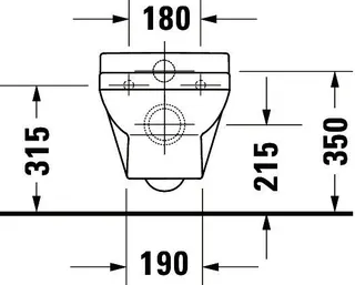 Wand-WC Duravit No.1 Kind 480mm Weiß, Tiefspüler, rimless – Bild 3