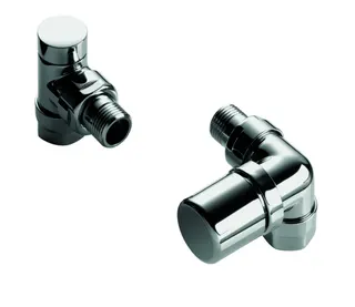 Zehnder Zubehör Ventilkörper Set G M30x1,5, Winkeleckform rechts, chrom – Bild 2