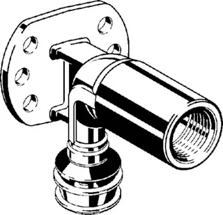 Viega Wandscheibe mit SC Raxofix 5325 in 16mm x Rp1/2x70mm Siliziumbronze – Bild 3