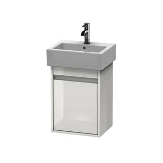 DU WTU wandhängend Ketho 320x400x550mm 1 Tür, TA re., f.070445, weiß hochglanz