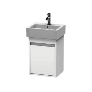 DU WTU wandhängend Ketho 320x400x550mm 1 Tür, TA re., f.070445, weiß matt